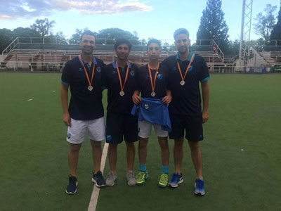 Los cuatro quilmeños que se coronaron en el torneo realizado en Tucumán.