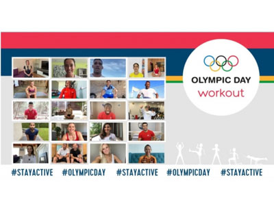 Los atletas participan del Día Olímpico, en esta edición, de forma virtual.