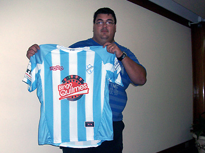 Pablo Fresquet, ganador de la casaca de Argentino de Quilmes.