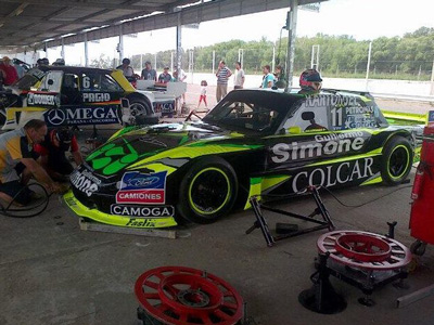 El Ford de Giallombardo preparado para correr en Paraná.