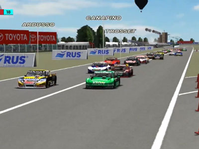 El TC Virtual volvió a correr con los pilotos oficiales de la categoría.