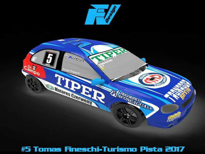 El modelo del auto que usará Tomás Fineschi en esta temporada.