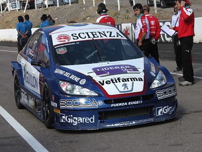 El Peugeot de Fineschi cumplió un destacado papel en San Juan.