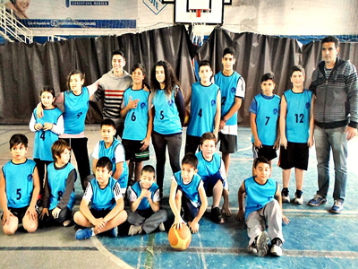 Uno de los equipos de la Escuela Municipal presentes en el torneo.