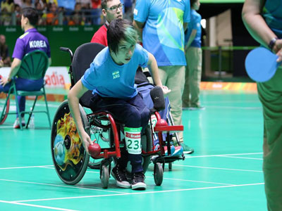 Luis Cristaldo en plena acción durante los Juegos de Río.