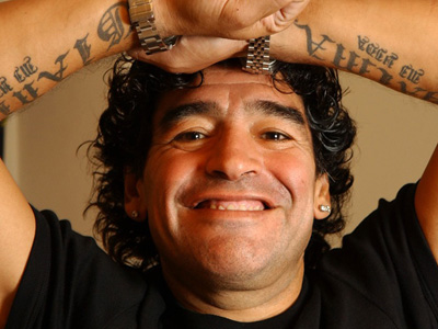 Maradona iría a alentar a Sergio Martínez. Además, el combate va por Canal 7.