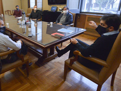 Reunión de Carlos Bianco con las autoridades de la ACTC.