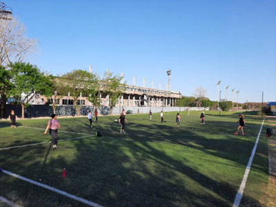 Comenzaron los entrenamientos individuales en el Polideportivo Municipal.