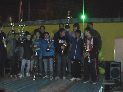 Los chicos de la Liga de Fútbol Municipal recibieron sus premios.