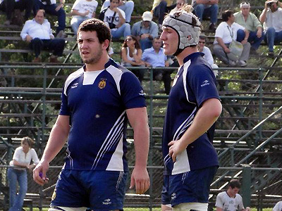 Tomás Antozzi y Juan Castro, los jugadores del CUQ que integran el equipo de Buenos Aires en el Torneo Argentino.