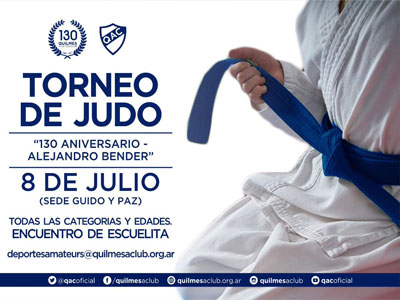 Se viene un gran torneo de Judo en la sede social del QAC.