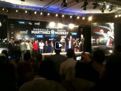 Boxeo: Mirá el video completo del pesaje de Maravilla Martínez y Martin Murray.